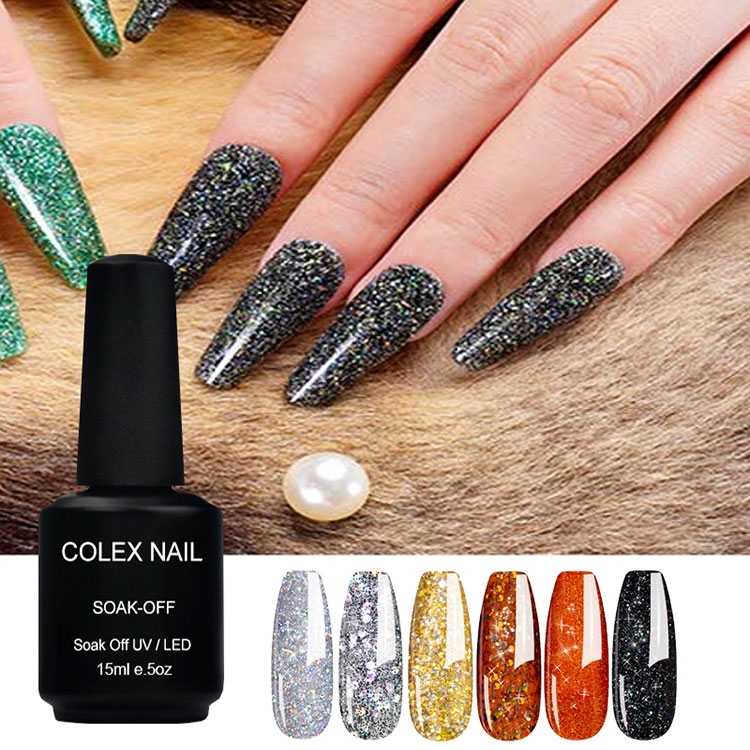 15 ml de brillo brillo brillante esmalte de gel
