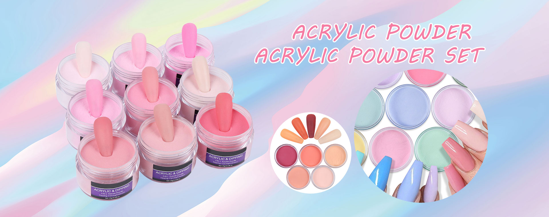 Fabricantes de polvo acrílico y juego de polvo acrílico