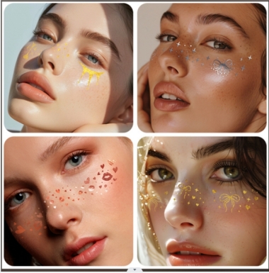 Pegatizas de brillo de la cara: un cambio de juego de belleza