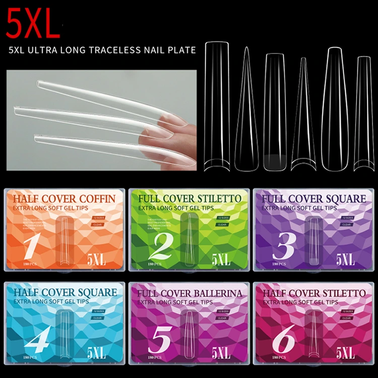 Consejos de uñas ultra largos 5xl