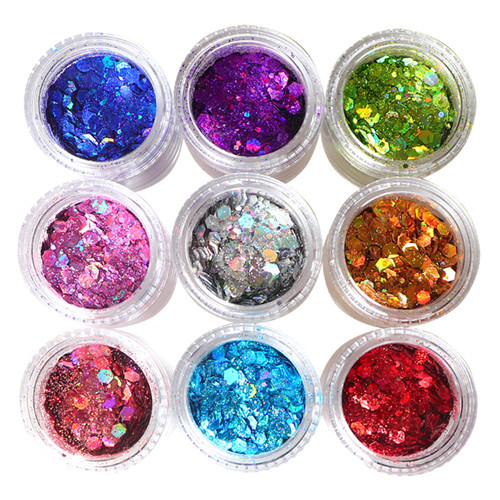 Polvo de brillo acrílico para uñas decorativas, accesorios para uñas