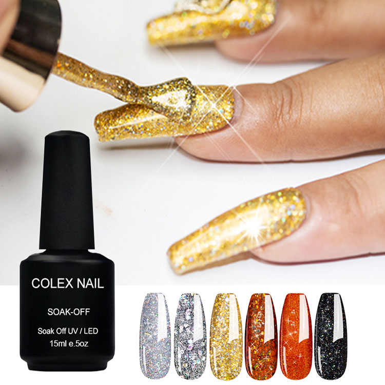 Esmalte de gel de brillo diamante brillo