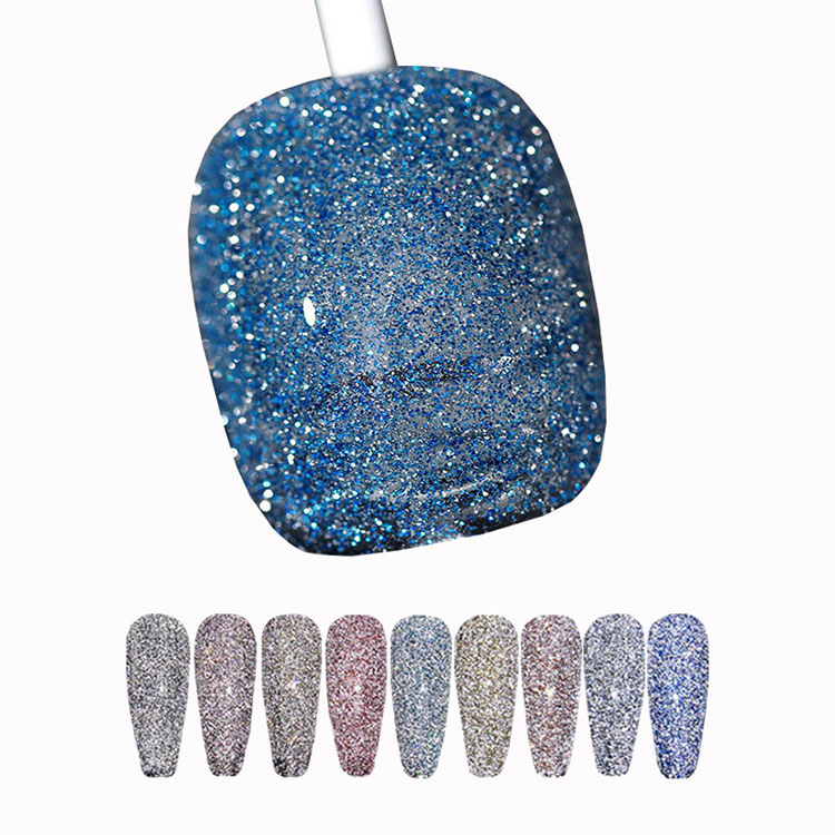 Color de brillo cambiado de gel de disco esmalte