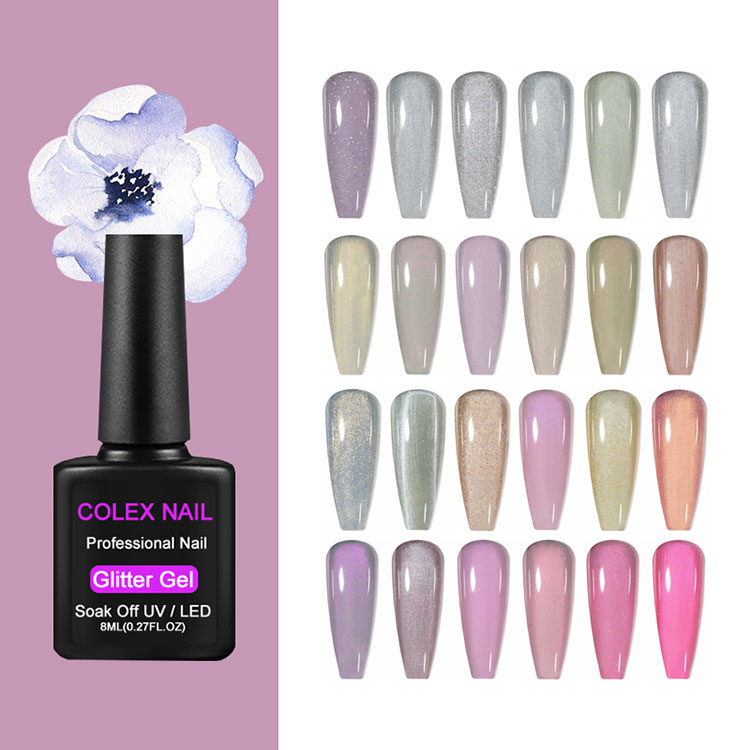 Esmalte de gel con brillo de bajo olor