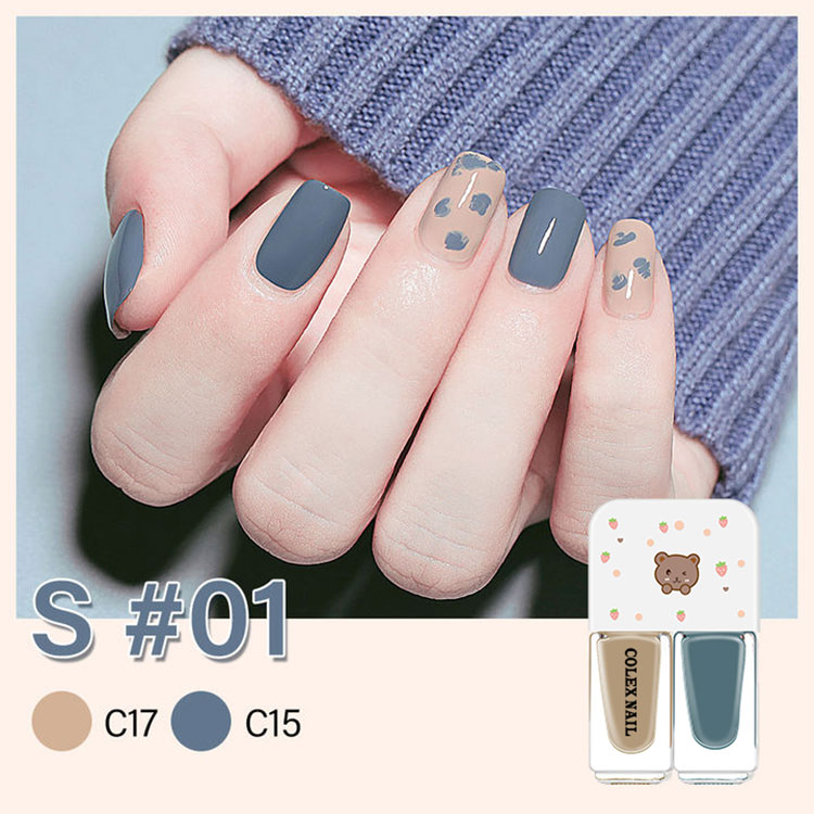 Esmalte de uñas a base de agua orgánico permeable