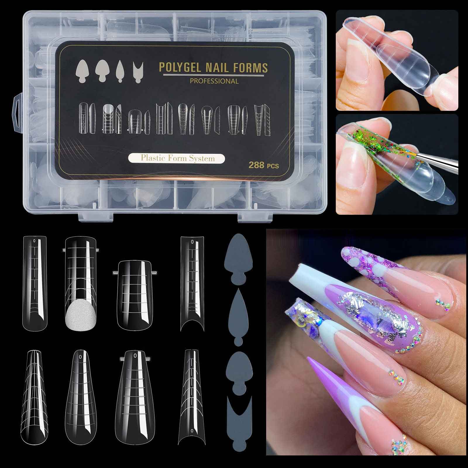 Formulario de extensión del sistema de uñas de gel de construcción rápida