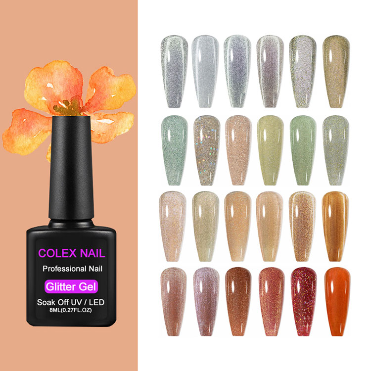 Colores espumosos Glitter Gel Polacio