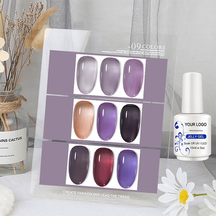 Tres capas de diferentes efectos gel de gel de hielo esmalte