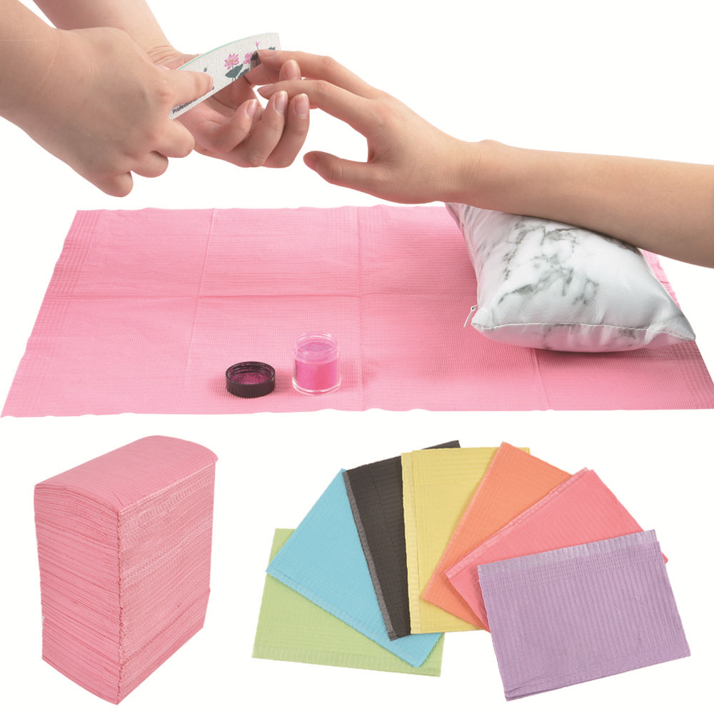 Toallas de mesa impermeables para decoración de uñas